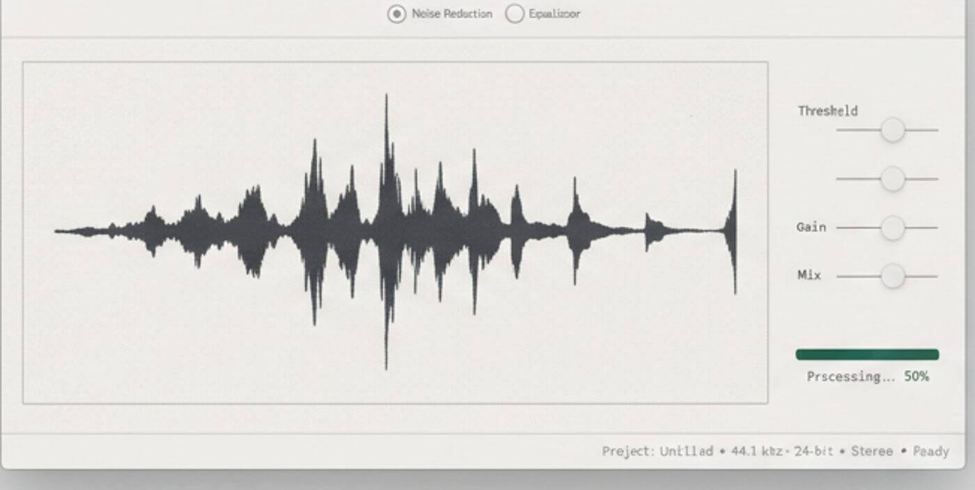 SoundPoof — desktop audio cleanup tool.